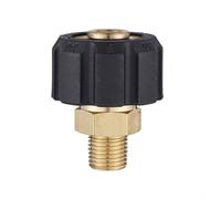 Adaptateur de mousse de neige pour nettoyeur haute pression en laiton et acier pour lance, raccord de tuyau à connexion rapide, joint en métal pour nettoyage de jardin, voiture, terrasse, outil de