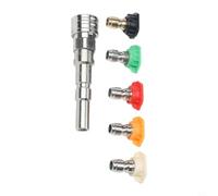 Adaptateur de nettoyeur haute pression M22 vers 1/4" Connexion rapide pour Nilfisk Bosch - Coupleur en acier inoxydable avec verrouillage de sécurité pour outils de nettoyage de jardin