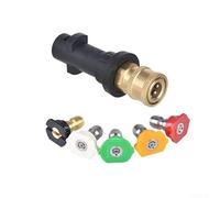Adaptateur de nettoyeur haute pression pour Karcher K2-K7, raccord d'eau à connexion rapide 1/4, accessoires de connecteur de buse de ventilateur de lavage de voiture (1 + 5)