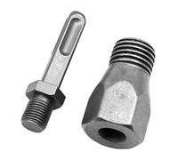 Adaptateur de Perçage Noir, pour Carotteuse Diamant Mandrin Métallique | Perceuse à Percussion, Installation Facile, Conversion pour Forets Non Standard, Usage sur Mur Brique