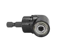 Adaptateur de Perceuse à Angle Droit, Porte-Embout Angulaire, Acier au Chrome-Vanadium, Tige Hexagonale 1/4 Pouces, pour Espaces Étroits