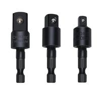 Adaptateur De Perceuse À Angle Droit, Rotatif À 360 °, 1/4 3/8 1/2 ", Jeu D'adaptateurs De Douilles À Impact, Tournevis À Angle De 105 Degrés, Foret(Socket Adapters)