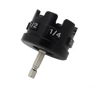 Adaptateur de perceuse hexagonal pour perceuses électriques - Fixation de tiges filetées de 10,2 cm, 9,5 mm, 5,1 cm - Extracteur d'écrous en alliage d'aluminium pour supports de tuyaux et supports