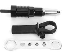 Adaptateur de pistolet à rivet - Clamp électrique à glissière - Connexions métalliques - Conception verticale de la poignée - 173 mm Longueur - Noir