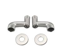 Adaptateur de pommeau de douche, G1/2 vers G3/4 - Bras oscillant - Accessoire fixe pour salle de bain (argenté)