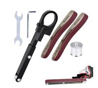 Adaptateur de ponceuse à bande : meuleuse d'angle pour bois bricolage, accessoire de machines de polissage polyvalentes avec polissage du métal, mini moulin à outils pour utilisation de tuyau