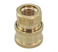 Adaptateur de pot en mousse 1/4 pour connecteur rapide en acier avec verrou | Mécanisme de verrouillage à bille en acier, raccord poussoir, corps en acier inoxydable, ajustement de 0,6 cm, construction