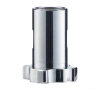 Adaptateur de pot pulvérisateur en aluminium avec finition électrophorétique, connecteur fileté multi-tailles pour équipement de peinture polyvalent, raccord argenté pour réparation automobile (14,3
