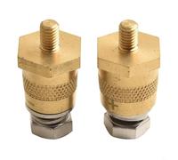 Adaptateur de poteau en laiton M6 mâle vers filetage femelle M8 pour générateur de voiture, camion, bateau, terminal positif négatif (M6)