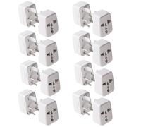 Adaptateur de prise 4 picesConvertisseur de puissance de voyage contact en laiton 100-250 V CA pour la charge