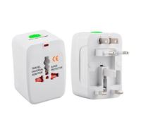 Adaptateur de prise d'alimentation mondiale - SALUTUYA - 4 en 1 - Compact - Universel - 150 pays