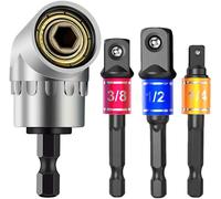 Adaptateur de prise d'angle résistant à l'impact, outil à main électrique, jeu d'extension de pilote, support de tournevis, écrou de perceuse, accessoire de rêve, qualité 105 Socket Adapter Set