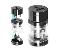 Adaptateur de prise de voyage portable universel Aufmer 4 en 1, convertisseur de prise et chargeur multifonction, adaptateur de prise électrique