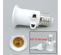 Adaptateur de prise EU pour ampoule LED E27 4A AC 110V-240V, support de lampe, connecteur de vis, convertisseur de prise