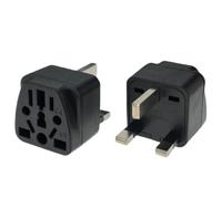 Adaptateur de prise G de Type UK, adaptateur de voyage universel Euro européen ue vers royaume-uni AU US américain vers britannique SG mon chargeur de prise de courant black