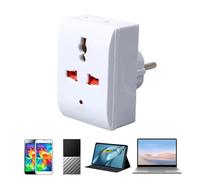 Adaptateur de prise pour voyage en Europe | Adaptateur de prise internationale - USB C international pour étudiants voyageurs à l'étranger