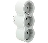 Legrand Adaptateurs de contact Type F Shuko – Lot de 3 Blanc