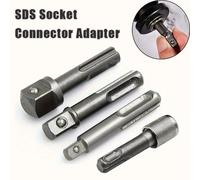 Adaptateur de prise SDS, tournevis à tige hexagonale, convertisseur 3/8 "1/4" 1/2 ", adaptateur de connecteur de prise de marteau à percussion 4 pièces 4pcs