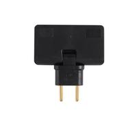 Adaptateur de prise UE rotatif 3 en 1, rallonge de prise rotative à 180 degrés E