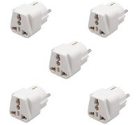 Adaptateur de prise universel compact, adaptateur de voyage, compatible USA vers Europe, multi-tension, excellente compatibilité, s'adapte