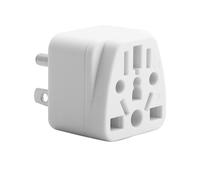 Adaptateur de prise US UE/UK/AU vers USA (type B), convertisseur de chargeur blanc