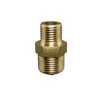 Adaptateur de raccord rapide for tuyau en laiton, raccord à mamelon hexagonal, 1/8 1/4 3/8 1/2 BSP, réducteur de filetage mâle à mâle, connecteur d'eau, d'huile et de gaz, 1 pièce(DN8-DN10 BSP Better)