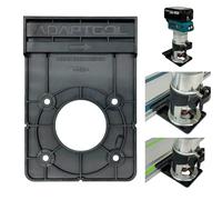 Adaptateur de rail de guidage de toupie compatible avec débroussailleuse Makita DRT50 RT0700 RT001G 40 V 18 V compatible avec scie plongeante Makita Festool