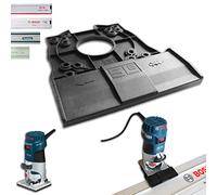 Adaptateur de rail de guidage professionnel pour Bosch GKF 600 pour Makita/Bosch/Festool/Mafell Rail de guidage Débrousseuse