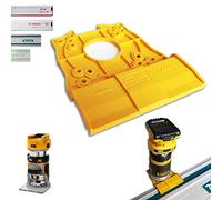 Adaptateur de rail de guidage professionnel pour DEWALT DCW600 / DCW604 / DCW604NT / D26200 pour Makita/Bosch/Festool/Mafell Rail de guidage pour défonceuse Fraiseuse de bord Adaptateur