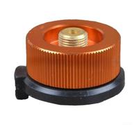Adaptateur de recharge de bidon de gaz en laiton pour randonnée en plein | Construction en acier, compatibilité réservoir plat, joint étanche, installation facile, camping randonnée