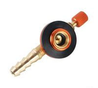 Adaptateur de recharge de bidon de gaz en laiton pour randonnée en plein | Construction en acier, compatibilité réservoir plat, joint étanche, installation facile, camping randonnée