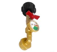 Adaptateur de recharge de propane en laiton avec valve de sécurité - Convertisseur de bouteille de gaz de 0,5 kg pour lanternes de camping UK
