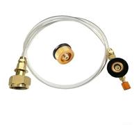 Adaptateur de remplissage de bouteille de gaz, coupleur de recharge de gaz liquéfié avec tuyau en polyuréthane haute pression et pour tube tressé, convertisseur de valve sûr pour remplissage de