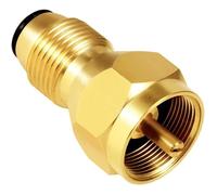 Adaptateur De Remplissage De Propane Universel, Raccord Pour Bouteille De Gaz Lp 1 Livre, Laiton Doré, 1 Pièce