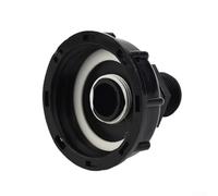 Adaptateur de réservoir IBC 60 mm S60 x 6 femelle avec connecteur de tuyau d'arrosage pour robinet de citerne d'eau et pluie pour vanne de vidange, filetage grossier de 5,1 cm vers raccord 3/4" (25 mm