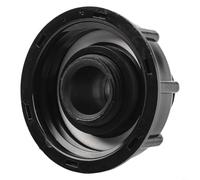 Adaptateur de réservoir IBC 60 mm S60x6 femelle avec connecteur de tuyau d'arrosage pour robinet de citerne d'eau et pluie pour vanne de vidange, filetage grossier de 5,1 cm vers raccord 3/4" (32 mm)