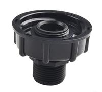 Adaptateur de réservoir IBC à filetage grossier de 60 mm avec connecteur de tuyau d'arrosage, raccord femelle en plastique pour réservoirs d'eau IBC, convient pour valves S60X6 (32 mm)