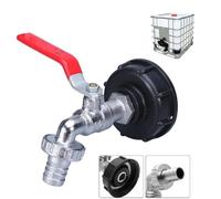 Adaptateur de réservoir IBC Connecteur à Filetage 1/2"",Robinet Cuve 1000L Robinet Recuperateur Eau De Pluie,Robinet Sortie Raccord