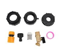 Adaptateur de réservoir IBC en laiton avec filetage S60x6 et vanne manuelle, raccord de tuyau d'eau pour usage industriel et agricole