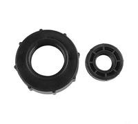 Adaptateur de réservoir IBC S100x8 avec filetage intérieur grossier pour robinet DN 80 utilisé dans les processus industriels et potable pour l'eau (2,5 cm)