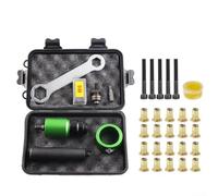 Adaptateur de rivet électrique, kit d'outils sans fil pour M5 M6 M8, riveteuse alimentée par perceuse avec mandrins en alliage d'aluminium, outil de réglage d'écrou pour (6)