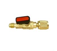 Adaptateur de robinet à boisseau sphérique HVAC 1/4 pour SAE pour | Conçu pour le CVC pour les professionnels, interrupteur quart de tour, fonctionnement fluide, idéal pour la charge et les