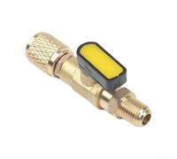 Adaptateur de robinet à boisseau sphérique HVAC 1/4 pour SAE pour | Conçu pour le CVC pour les professionnels, interrupteur quart de tour, fonctionnement fluide, idéal pour la charge et les
