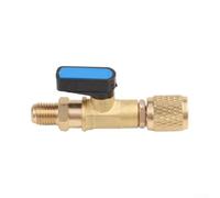 Adaptateur de robinet à boisseau sphérique HVAC 1/4 pour SAE pour | Conçu pour le CVC pour les professionnels, interrupteur quart de tour, fonctionnement fluide, idéal pour la charge et les
