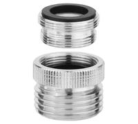 Adaptateur de Robinet avec Aérateur, Tuyau d'Arrosage de 3/4 Pouces Vers Adaptateur de Robinet d'Évier 1/2, Plaqué Chrome Poli Kit d'Adaptateur Robinet Evier pour Tuyau d'Arrosage Garden