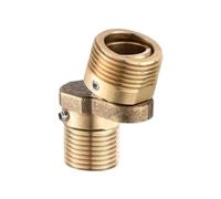 Adaptateur De Robinet De Douche Rotatif Pied Coudé Incurvé, Vis Excentrique | Adaptateur de robinet de douche rotatif à 360 degrés, pied coudé incurvé, vis excentrique, support mural 1/2"(1PC)