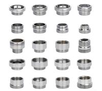 Adaptateur de robinet en cuivre KHIronHive à filetage fin de 22 mm vers connecteur externe interne de 20 mm et 24 mm, anti-rouille, anti-fuite, contrôle du débit d'eau, plusieurs options de taille