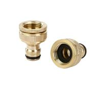Adaptateur de robinet en laiton, tuyau d'arrosage à connecteur rapide 1/2-3/4"