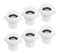 Adaptateur de Robinet Femelle 5/8 vers Mâle 1/2 6 Pièces | Connexion pour Bidet et Arrivée Wc, Plastique Blanc, Pose Rapide, Ajustement Stable