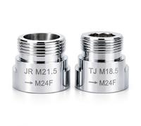 Adaptateur de robinet M18.5/M21.5 vers filetage intérieur M24 - Adaptateur pour régulateur de jet caché (cacheAerator) - Convient pour régulateur de jet, économiseur d'eau et filtre à eau